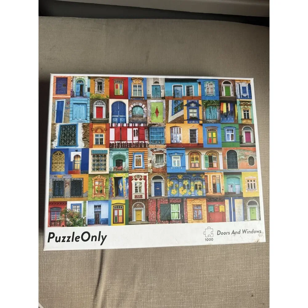 PuzzleOnly Doors and Windows 1000 Piece Jigsaw Puzzle Complete Colorful
